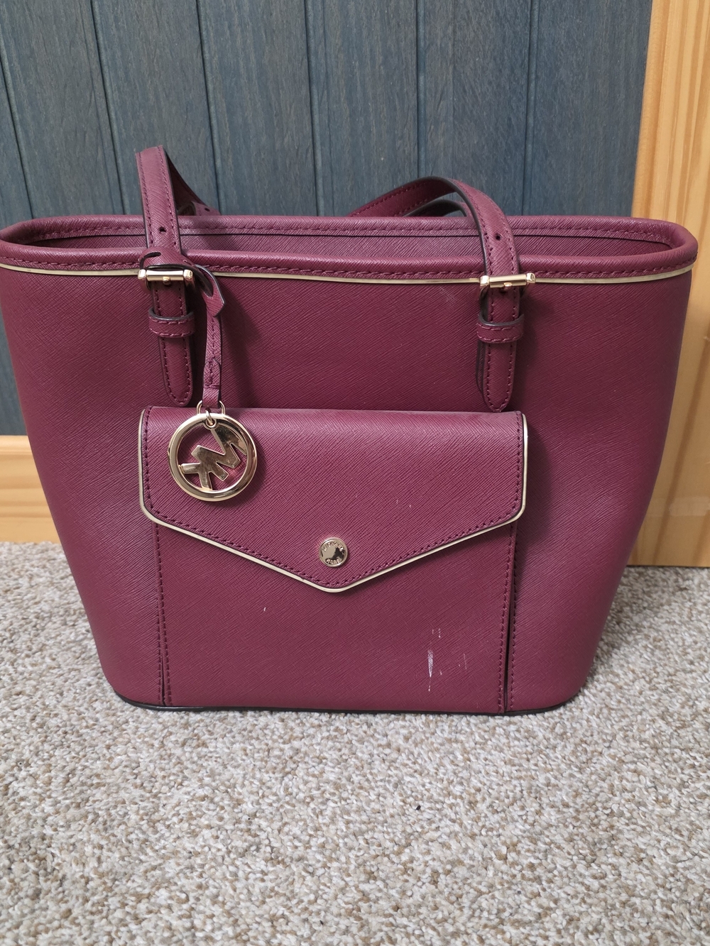 Michael Kors Plum Saffiano Leather Tote